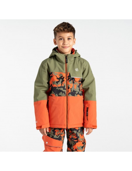 Veste de Ski Junior Neuve Dare 2B Traverse II Jkt Orange Rust Camo Vestes de ski garçon