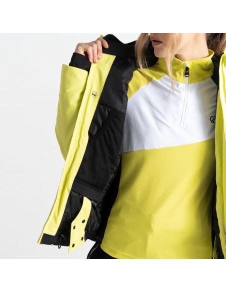 Veste de Ski Femme Neuve Dare 2B Chute Jacket Yellow Plum Vestes de ski femme