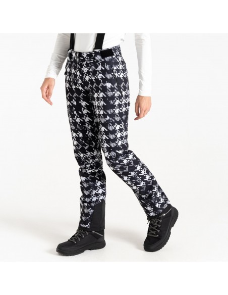 Pantalon de Ski Dare 2B Diminish Black Printed Pantalons de ski femme
