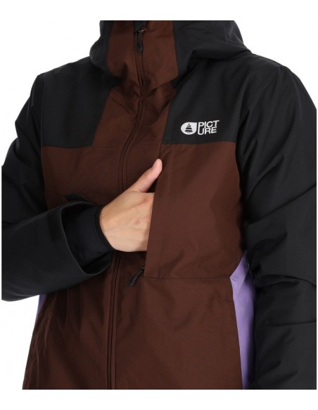 Veste de ski Femme Picture Seakrest Black Chicory Paisley Vestes de ski femme