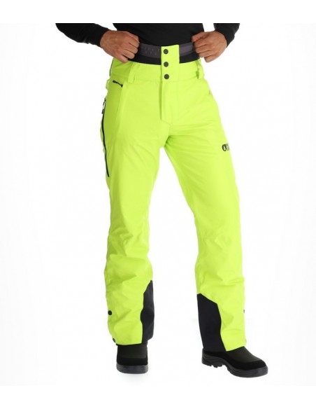 Pantalon de Ski Picture Object Acid Lime Pantalons de ski homme