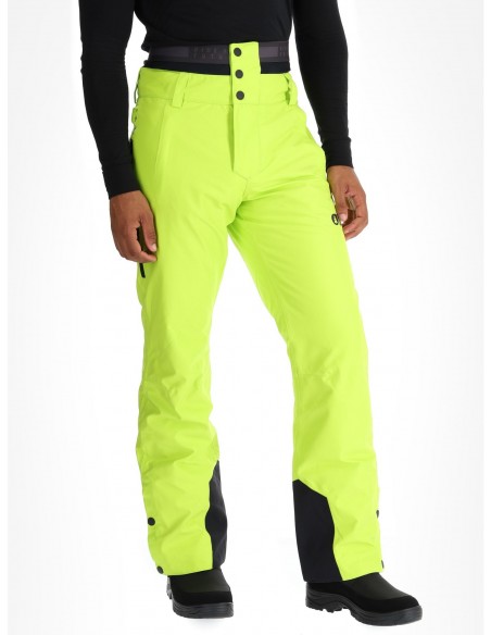 Pantalon de Ski Picture Object Acid Lime Pantalons de ski homme