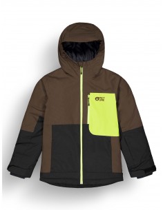 Veste de ski Picture Daumy Jkt Chicory Coffee Black Acid Vestes de ski garçon