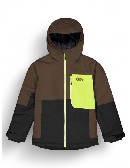 Veste de ski Picture Daumy Jkt Chicory Coffee Black Acid Vestes de ski garçon