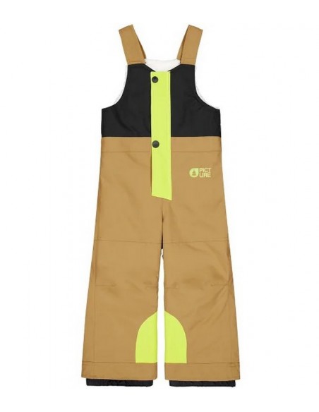 Salopette de Neige Picture Snowy Bib Brown Sugar Black Pantalons de ski enfant