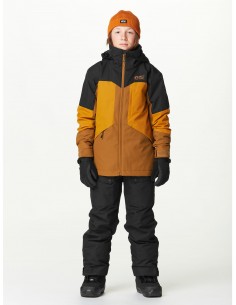 Veste de ski Picture Cossmo jkt Black Honey Chocolate Vestes de ski garçon
