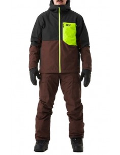 Veste de Ski Picture Nitric Jacket Chicory Coffee Lime Vestes de ski homme