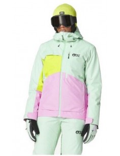 Veste de Ski Picture Seen Jkt Silt Green Acid Lime Vestes de ski femme