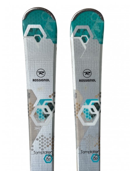 Ski Occasion Rossignol Temptation 80S + Fix Ski occasion femme