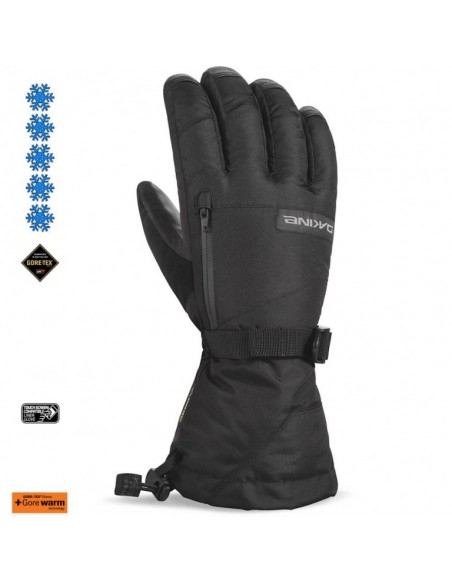 Gants de Ski Dakine Leather Titan Gore-Tex Black Gants de ski