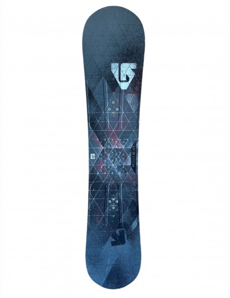 Snowboard Burton Ltr Grey Occasion Nu sans fix Taille 157cm Wide Snowboard occasion