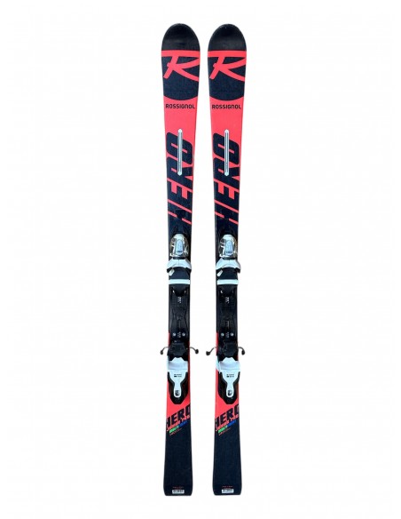 Ski Junior Occasion Rossignol Hero MultiEvent Junior pro + Fix Look Ski junior occasion
