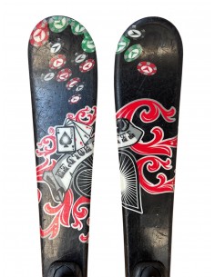 Ski Occasion Dynastar 6th sense black + Fix Ski junior occasion 2