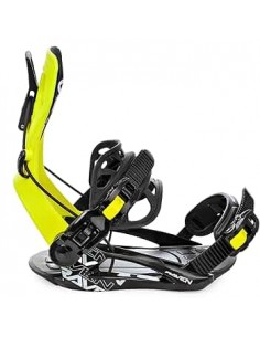 Fixations de snowboard Système Raven FTM450 Lime Fixation snowboard