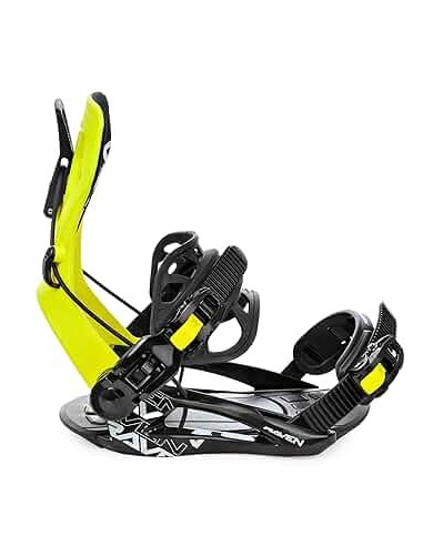 Fixations de snowboard Système Raven FTM450 Lime Fixation snowboard