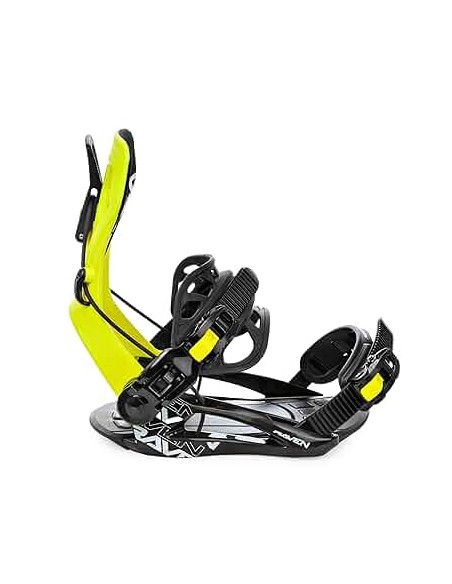 Fixations de snowboard Système Raven FTM450 Lime Fixation snowboard