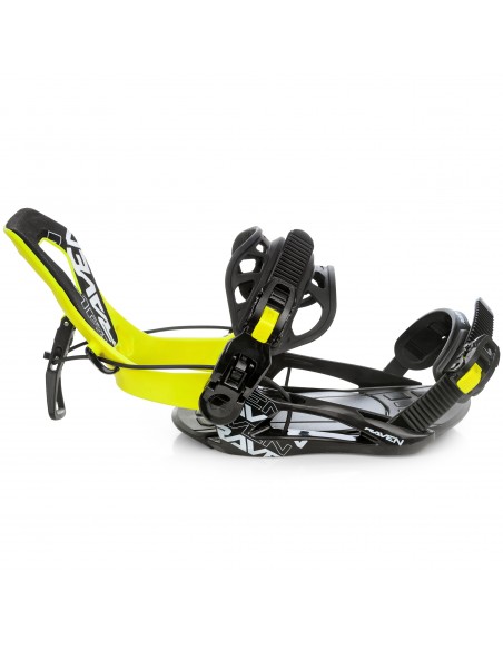 Fixations de snowboard Système Raven FTM450 Lime Fixation snowboard