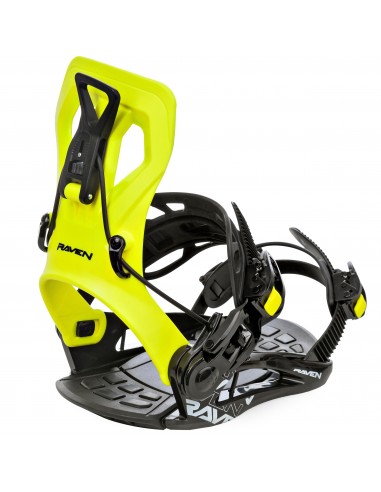 Fixations de snowboard Système Raven FTM450 Lime Fixation snowboard
