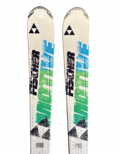 Ski Occasion Fischer Motive XTR Blanc Vert Bleu + Fix Ski occasion homme