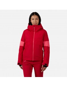 Veste de ski Femme Rossignol Wispile jkt Ruby Red Vestes de ski femme