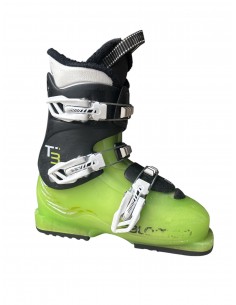Chaussures de ski Junior Salomon Team 2 et 3 Black Green Taille de 18 à 26 Mondopoint Chaussures ski junior occasion