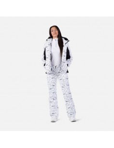 Pantalon de ski Femme Rossignol W Staci Pant White Pantalons de ski femme