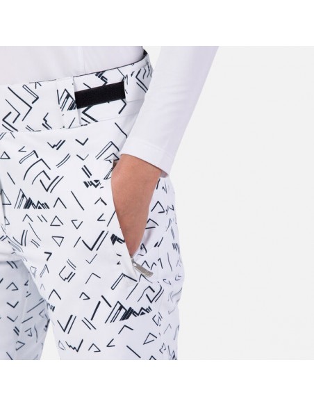 Pantalon de ski Femme Rossignol W Staci Pant White Pantalons de ski femme