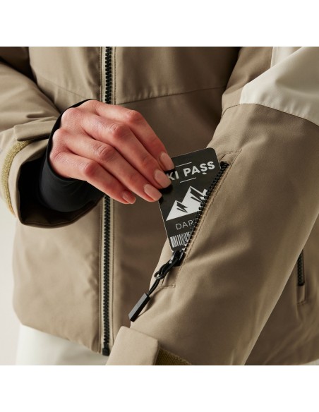Veste de ski Femme Dare 2B Iced Jacket beige Vestes de ski femme