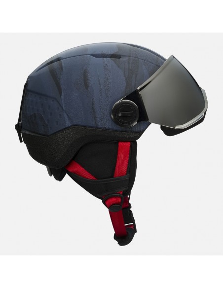 Casque de ski Rossignol Whoopee Visor Impacts Blue 2026 Casques de ski avec visière