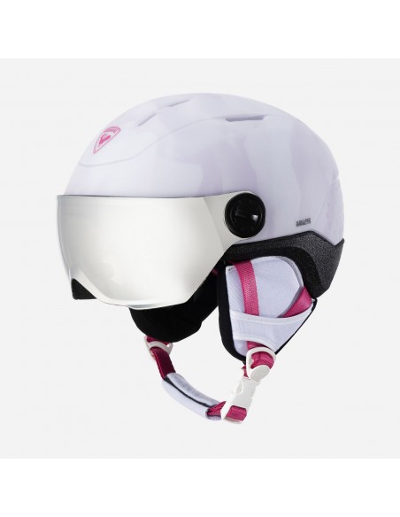 Casque de ski Rossignol Whoopee Visor Impacts White 2026 Casques de ski avec visière