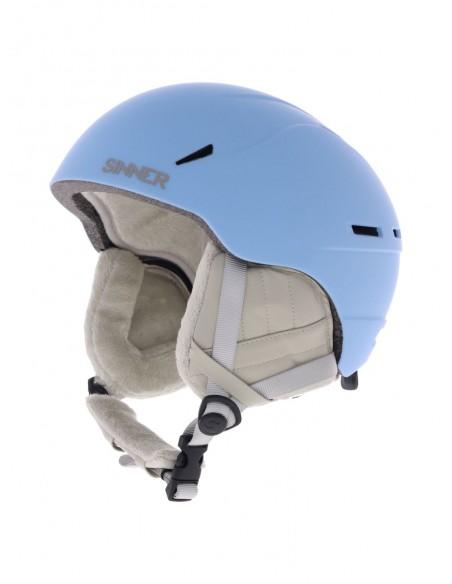 casque de ski bleu