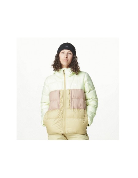 picture hi puff down jacket lime cream hemp roebuck