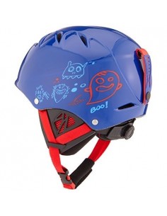 Casque de Ski Bollé B-Kid Shiny Blue Monster à Molette Taille 49/53cm Casques de ski enfant