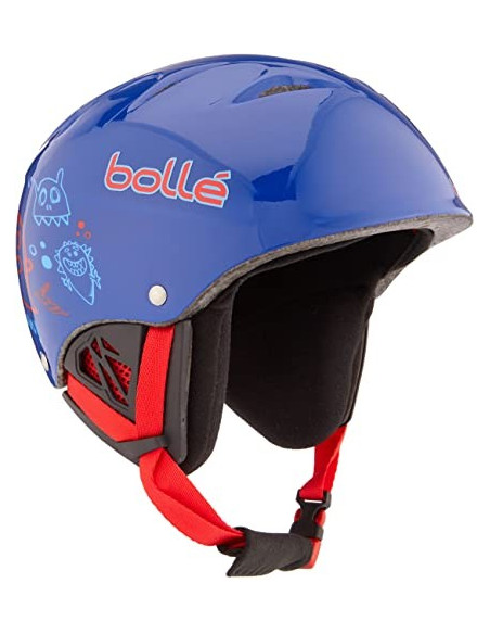 Casque de Ski Bollé B-Kid Shiny Blue Monster à Molette Taille 49/53cm Casques de ski enfant