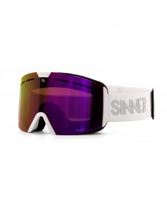 masque de ski sinner pine matte white s3