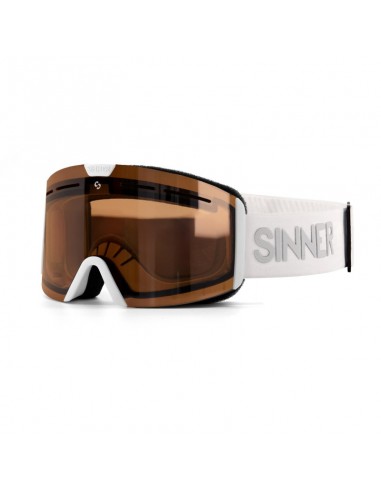 masque de ski sinner arc s trans matte white photocromique