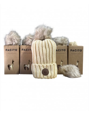 Lot de 5 Bonnets Pacito Fourrés Ecru
