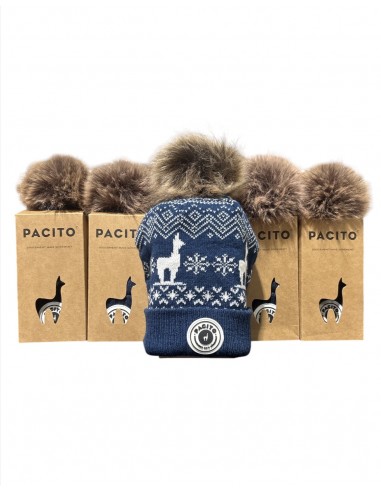 Lot de 5 Bonnets Pacito Bleu Pompon