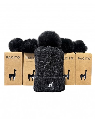 Lot de 5 Bonnets fourrés Pacito Noir