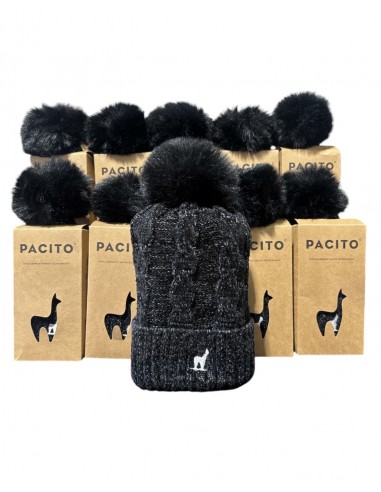 Lot de 10 Bonnets fourrés Pacito Noir