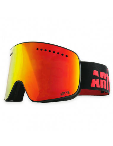 Masque de ski Magnétique ARTYK 2 verres S1 + S3 Black Red Equipements