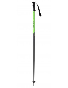 batons de ski vert fluo