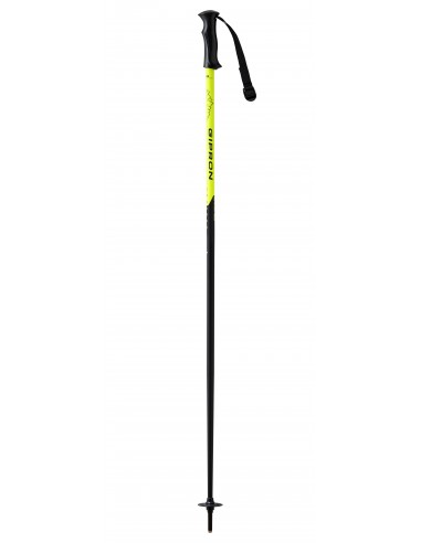 batons de ski jaune fluo