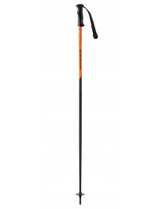 batons de ski orange fluo