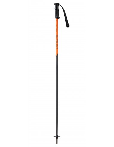 batons de ski orange fluo