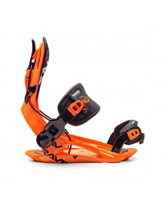 Fixations de snowboard Systeme Flow Raven FT360 Black Orange Fixation snowboard 2