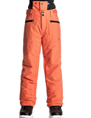 Pantalon Ski/Snow Quiksilver Boundry Youth Mandarin Red Equipements