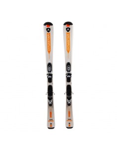 Ski Junior Occasion Dynastar Team Speed Blanc Orange + Fix Ski junior