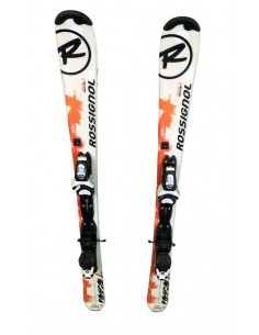 Ski Rossignol Occasions Radical J Blanc Orange Large Junior Ski junior