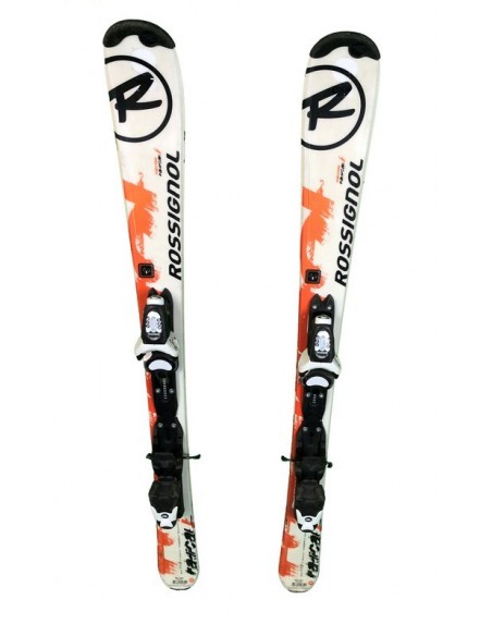 Ski Rossignol Occasions Radical J Blanc Orange Large Junior Ski junior occasion